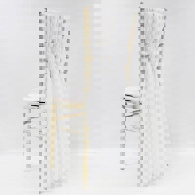 Ivory Chiffon Vertical Drops