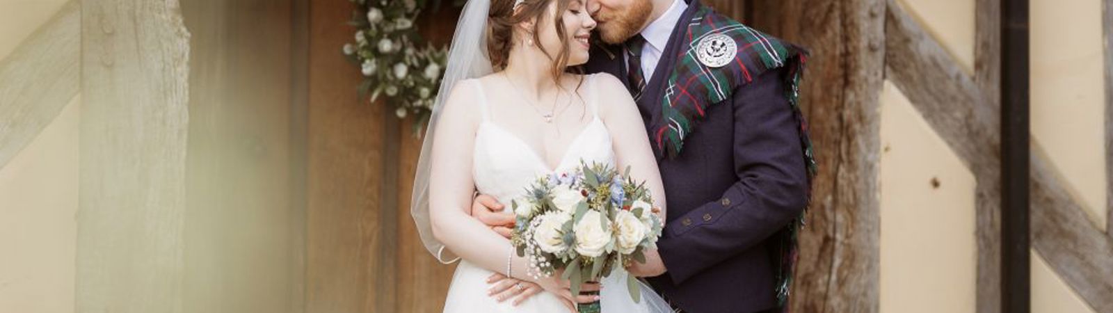 Alice and Archie - Classic whites with touches of blue and red