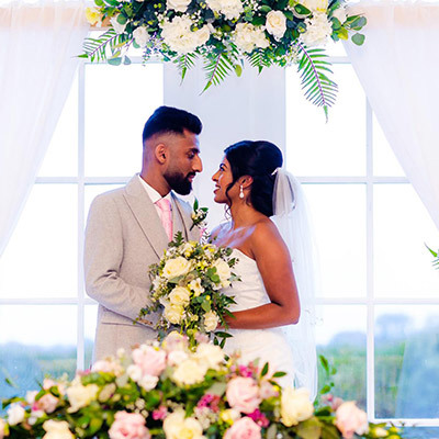 Blush Wedding with natural tones - Froyle Park