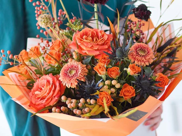 Fiery Halloween Bouquet image